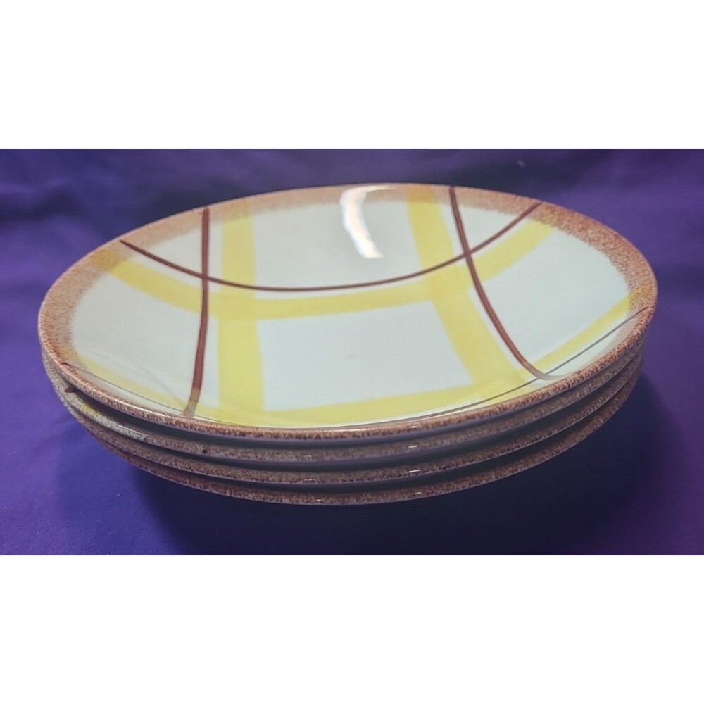 Edwin Knowles Santa Monica Vintage Coupe 8" Soup Bowls - Set of 4 Discontinued